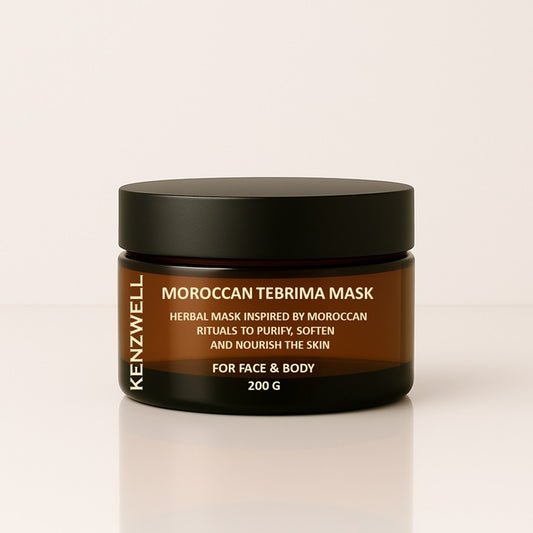 Tebrima Mask – Marockansk Örtmix & Lyxen av Hammam i en Djuprengörande Mask